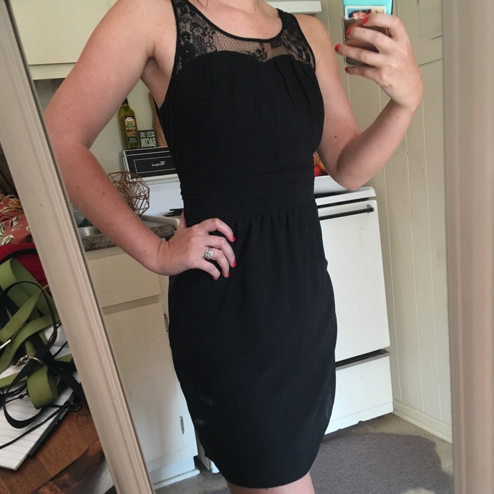 Express Black Sweetheart Dress